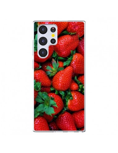 Coque Samsung Galaxy S22 Ultra 5G Fraise Strawberry Fruit - Laetitia