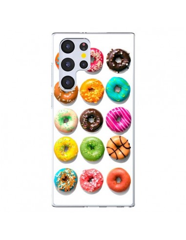 Coque Samsung Galaxy S22 Ultra 5G Donuts Multicolore Chocolat Vanille - Laetitia