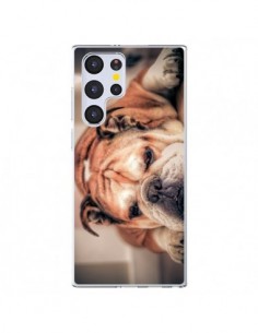 Coque Samsung Galaxy S22 Ultra 5G Chien Bulldog Dog -...