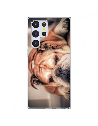 Coque Samsung Galaxy S22 Ultra 5G Chien Bulldog Dog - Laetitia