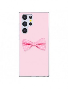 Coque Samsung Galaxy S22 Ultra 5G Noeud Papillon Rose...