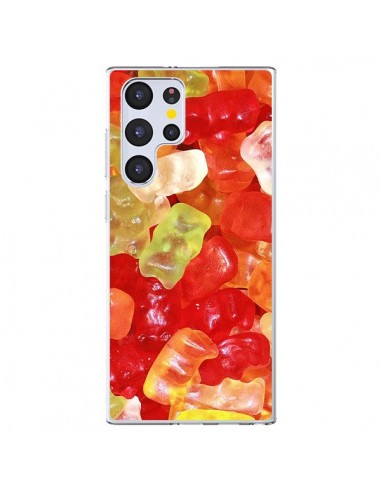 Coque Samsung Galaxy S22 Ultra 5G Bonbon Ourson Multicolore Candy - Laetitia