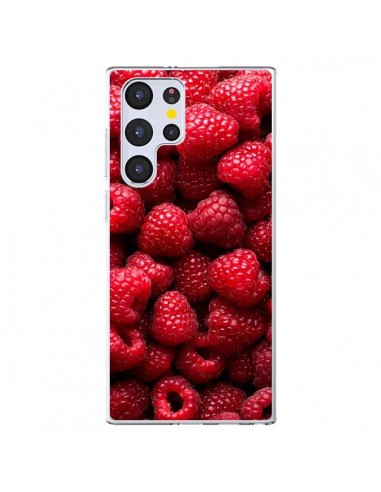 Coque Samsung Galaxy S22 Ultra 5G Framboise Raspberry Fruit - Laetitia