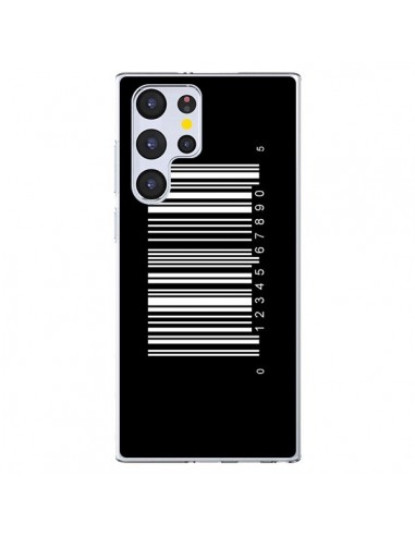 Coque Samsung Galaxy S22 Ultra 5G Code Barres Blanc - Laetitia