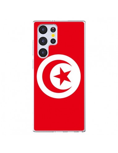 Coque Samsung Galaxy S22 Ultra 5G Drapeau Tunisie Tunisien - Laetitia