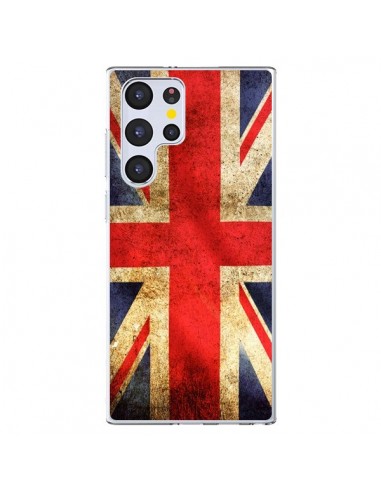 Coque Samsung Galaxy S22 Ultra 5G Drapeau Angleterre Anglais UK - Laetitia