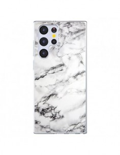 Coque Samsung Galaxy S22 Ultra 5G Marbre Marble Blanc...