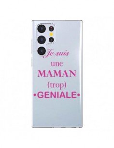 Coque Samsung Galaxy S22 Ultra 5G Je suis une maman trop...