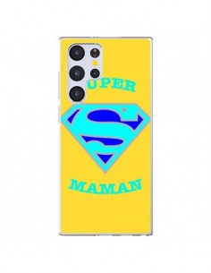 Coque Samsung Galaxy S22 Ultra 5G Super Maman Superman -...