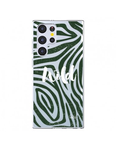 Coque Samsung Galaxy S22 Ultra 5G Wild Zebre Jungle Transparente - Lolo Santo