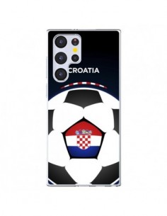 Coque Samsung Galaxy S22 Ultra 5G Croatie Ballon Football...