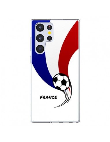Coque Samsung Galaxy S22 Ultra 5G Equipe France Ballon Football - Madotta