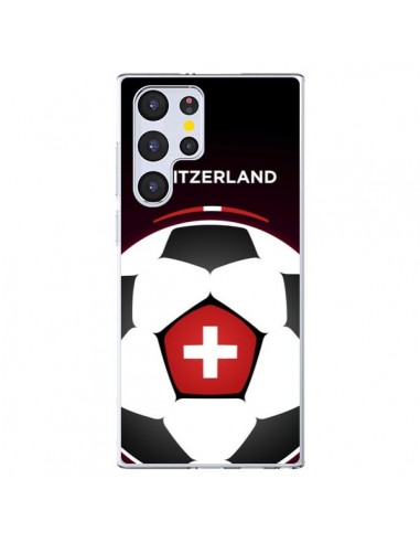 Coque Samsung Galaxy S22 Ultra 5G Suisse Ballon Football - Madotta