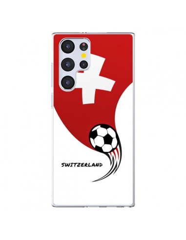 Coque Samsung Galaxy S22 Ultra 5G Equipe Suisse Switzerland Football - Madotta