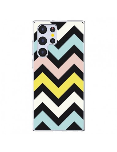 Coque Samsung Galaxy S22 Ultra 5G Azteque Chevron Sunny - Mary Nesrala