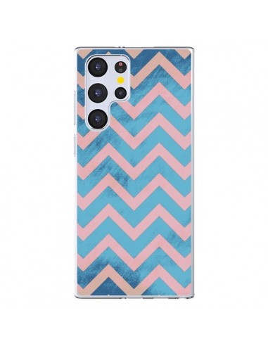 Coque Samsung Galaxy S22 Ultra 5G Azteque Chevron Sunset - Mary Nesrala