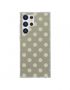 Coque Samsung Galaxy S22 Ultra 5G Pois Polka Camel - Mary...