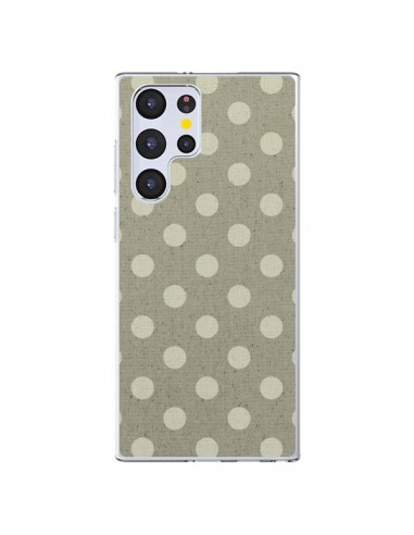 Coque Samsung Galaxy S22 Ultra 5G Pois Polka Camel - Mary Nesrala