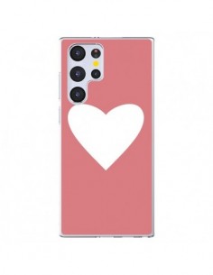 Coque Samsung Galaxy S22 Ultra 5G Coeur Corail - Mary...