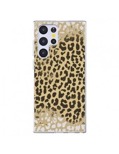 Coque Samsung Galaxy S22 Ultra 5G Leopard Golden Or Doré - Mary Nesrala