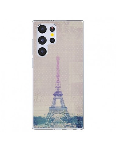 Coque Samsung Galaxy S22 Ultra 5G I love Paris Tour Eiffel - Mary Nesrala