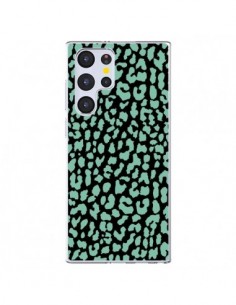 Coque Samsung Galaxy S22 Ultra 5G Leopard Mint Vert -...
