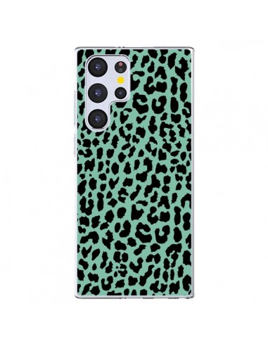 Coque Samsung Galaxy S22 Ultra 5G Leopard Mint Vert Neon - Mary Nesrala