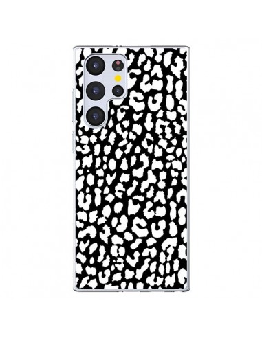 Coque Samsung Galaxy S22 Ultra 5G Leopard Noir et Blanc - Mary Nesrala