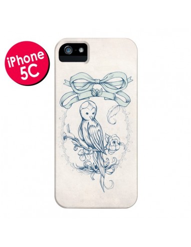 Coque Bird Oiseau Mignon Vintage pour iPhone 5C - Lassana