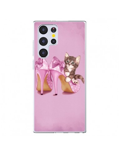 Coque Samsung Galaxy S22 Ultra 5G Chaton Chat Kitten Chaussure Shoes - Maryline Cazenave