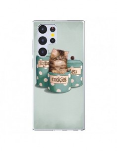 Coque Samsung Galaxy S22 Ultra 5G Chaton Chat Kitten...