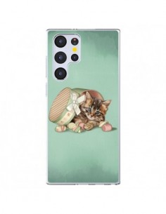 Coque Samsung Galaxy S22 Ultra 5G Chaton Chat Kitten...