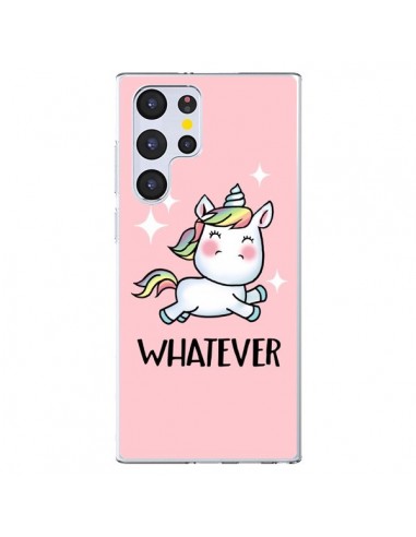 Coque Samsung Galaxy S22 Ultra 5G Licorne Whatever - Maryline Cazenave