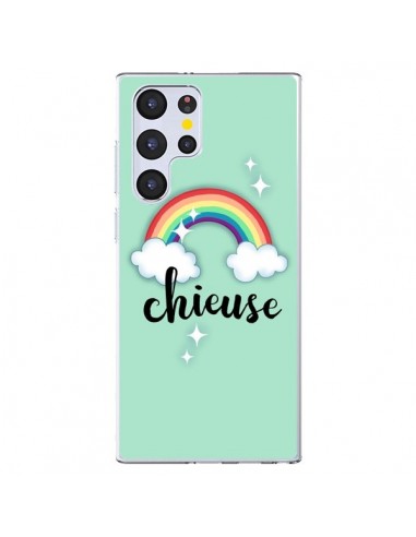 Coque Samsung Galaxy S22 Ultra 5G Chieuse Arc en Ciel - Maryline Cazenave