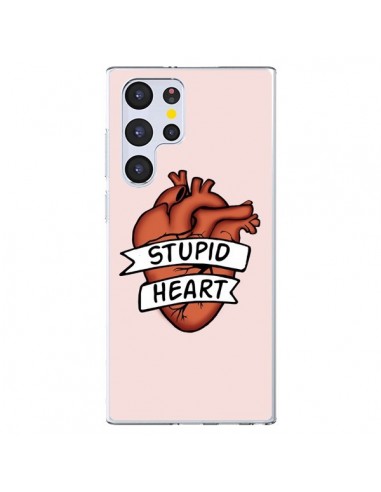 Coque Samsung Galaxy S22 Ultra 5G Stupid Heart Coeur - Maryline Cazenave