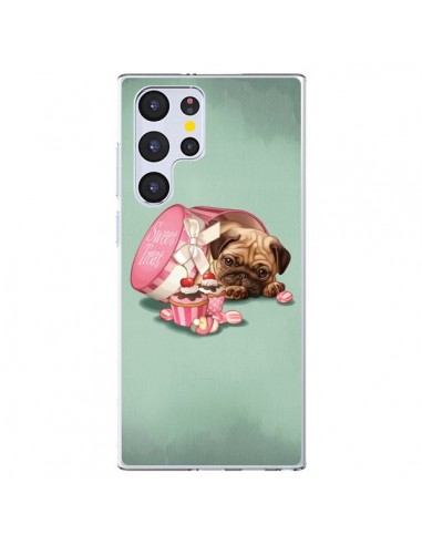 Coque Samsung Galaxy S22 Ultra 5G Chien Dog Cupcakes Gateau Bonbon Boite - Maryline Cazenave
