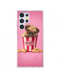 Coque Samsung Galaxy S22 Ultra 5G Chien Dog Popcorn Film...