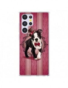 Coque Samsung Galaxy S22 Ultra 5G Chien Dog Gentleman...