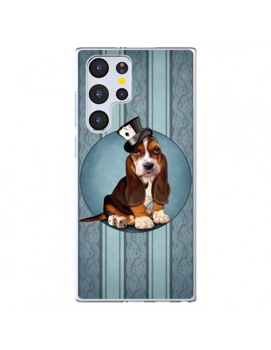 Coque Samsung Galaxy S22 Ultra 5G Chien Dog Jeu Poket Cartes - Maryline Cazenave