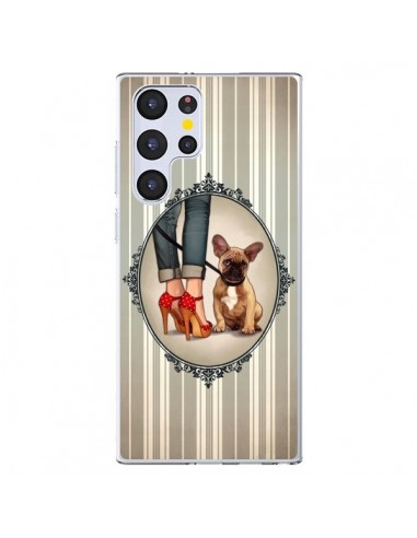 Coque Samsung Galaxy S22 Ultra 5G Lady Jambes Chien Dog - Maryline Cazenave