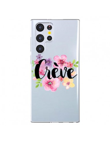 Coque Samsung Galaxy S22 Ultra 5G Crève Fleurs Transparente - Maryline Cazenave