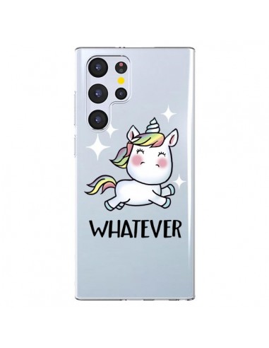 Coque Samsung Galaxy S22 Ultra 5G Licorne Whatever Transparente - Maryline Cazenave