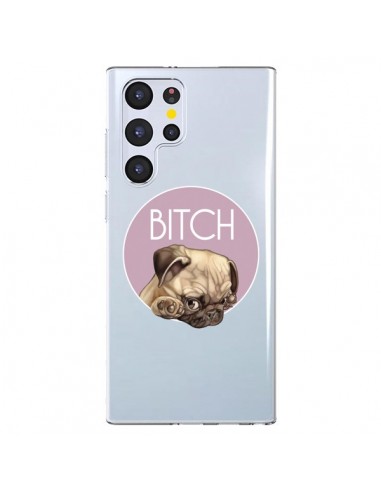 Coque Samsung Galaxy S22 Ultra 5G Bulldog Bitch Transparente - Maryline Cazenave