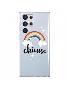 Coque Samsung Galaxy S22 Ultra 5G Chieuse Arc En Ciel...