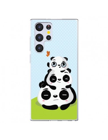 Coque Samsung Galaxy S22 Ultra 5G Panda Famille - Maria Jose Da Luz