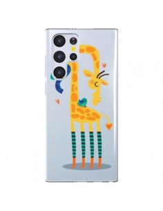Coque Samsung Galaxy S22 Ultra 5G L'oiseau et la Girafe...