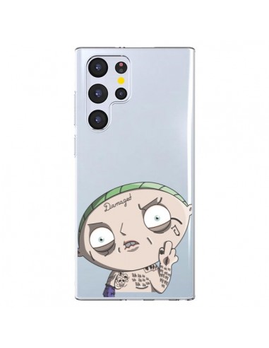 Coque Samsung Galaxy S22 Ultra 5G Stewie Joker Suicide Squad Transparente - Mikadololo