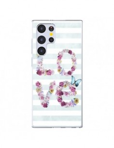 Coque Samsung Galaxy S22 Ultra 5G Love Fleurs Flower -...