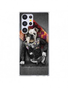 Coque Samsung Galaxy S22 Ultra 5G Chien Bad Dog -...
