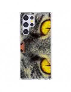 Coque Samsung Galaxy S22 Ultra 5G Chat Gato Loco -...
